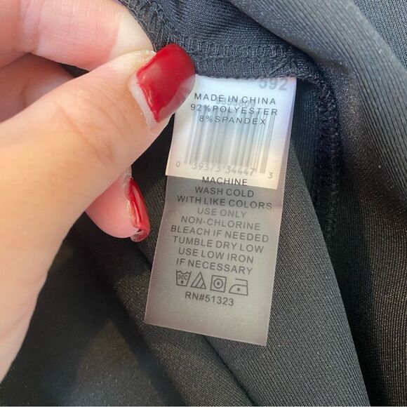 Vince Camuto Black Pencil Skirt with Gold Full Zip Back - Women's Size XS - Picture 5 of 5